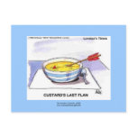 Custards Last Flan Funny Cartoon Postcards