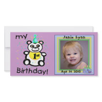 Custom 1st Birthday Photo Cards