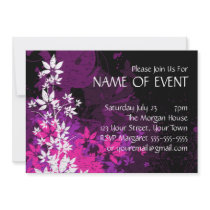 Custom Abstract Pink and Purple Plants
