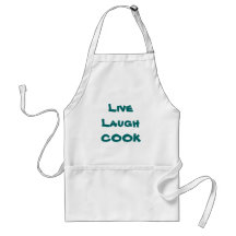 Custom APRONs Live Laugh Cook