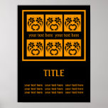 Custom Art Poster With Original Ornamental Design