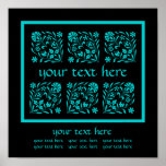Custom Art Poster With Original Ornamental Design