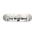 Custom B&W X-Ray Skeletons Afternoon Stroll Skateboards