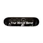 Custom B&W X-Ray Skeletons Midnight Stroll Custom Skate Board