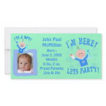 Custom Baby  Boy Announcement Photo Card photo cards