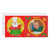 Custom Baby's Christmas Photo Card