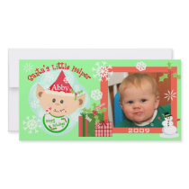 Custom Baby's First Christmas Photo Card