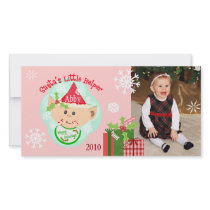 Custom Baby's First Christmas Photo Card