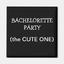 Custom Bachelorette Party ID Button Fridge Magnets
