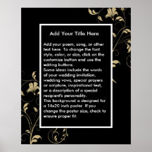 Custom Background for Poster