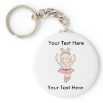 Custom Ballerina Bunny Keychain