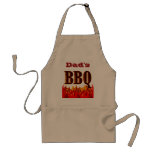 Custom BBQ Red Flames Apron