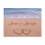 Custom beach card post cards
