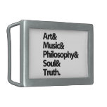 Custom Belt Buckles "art music phylosophy..."