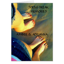 Custom BFF Spring Break Memories Card