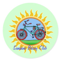 Custom Bicycling Club Logo Wear Stickers