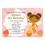 Custom Birthday Party - Faery Princess Cupcake Invite