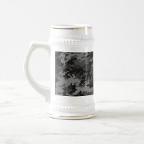 Custom Black Camo Beer Stein Coffee Mug