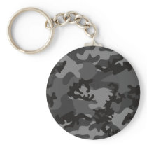Custom Black Camo Keychain