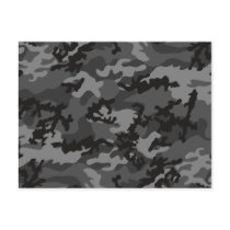 Custom Black Camo Postcard