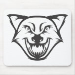 Custom Black Wolf Sports Logo mousepads
