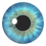 Custom Blue Eye Iris Round Stickers
