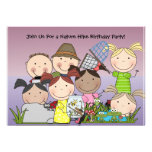 Custom Boys and Girls Nature Hike Birthday Invite