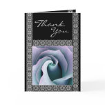 CUSTOM Bridesmaid Thank You AQUA & PURPLE Rose cards