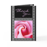 CUSTOM Bridesmaid Thank You PINK Rose cards