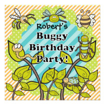 Custom Buggy Birthday Party Birthday Invitation invitations