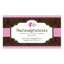 CUSTOM Candy Caterer Business Card