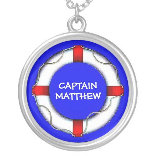 Custom Captain Lifesaver Personalized Necklace