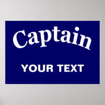 CUSTOM CAPTAIN POSTERS