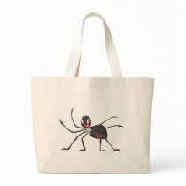 Custom Cartoon Black Widow Spider Shirt Bag