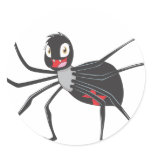 Custom Cartoon Black Widow Spider Shirt stickers
