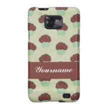 Custom Chocolate Cupcake Samsung Galaxy Case