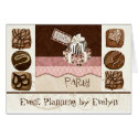 Custom Chocolate Sweet Shoppe Correspondence Cards