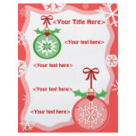 Custom Christmas Ornament Business or Personal flyers