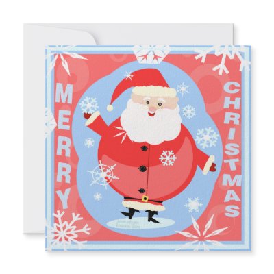 Custom Christmas Santa & Snow Party Invitation by jamiecreates1