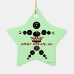 Custom Christmas Weight Lifter Christmas Ornaments