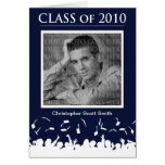 Custom Class of 2010 Graduation Announcement Blue Greeting Cards