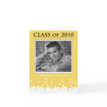 Custom Class of 2010 Graduation Announcement Gold cards