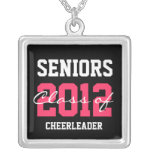 Custom Class of 2012 Sporty Pink+Black Necklace