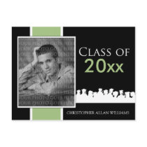 Custom Class of [YEAR] Graduation Announcement Postcards