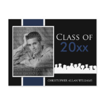 Custom Class of [YEAR] Graduation Announcement Postcard