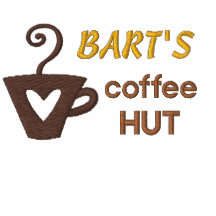 Custom Coffee Shop Embroidered T-Shirt Polo