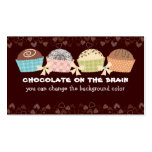 Custom color chocolate truffles confections candy business card template