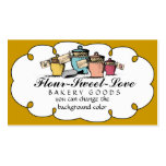 Custom color kitchen cannisters baking biz cards business card template