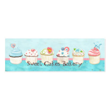 Custom Cupcake Sweet Shoppe Business Cards