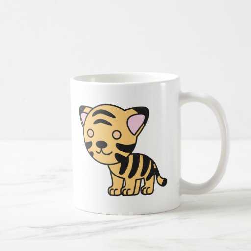 Custom Cute Baby Tiger Coffee Mugs